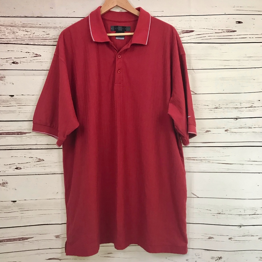 Nike Golf | Red Collared Ringer Polo Shirt